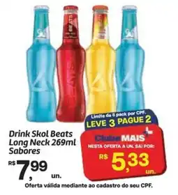 Fort Atacadista Drink skol beats long neck sabores oferta