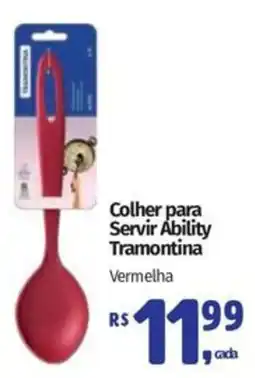 Supermercados Mateus Colher para Servir Ability Tramontina Vermelha oferta