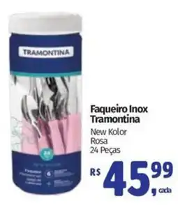 Supermercados Mateus Faqueiro inox tramontina new kolor rosa oferta