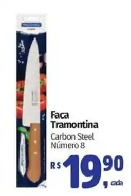 Supermercados Mateus Faca tramontina carbon steel número 8 oferta