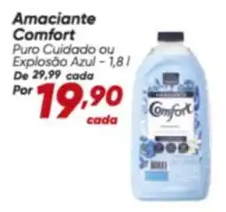 Dia Amaciantes comfort puro cuidado ou explosão azul oferta