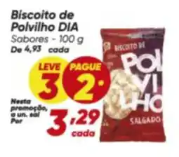 Dia Biscoito de Polvilho DIA Sabor oferta