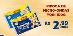 Bahamas Supermercados Pipoca de micro-ondas yoki oferta