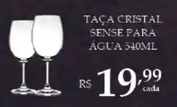 Bahamas Supermercados Taça cristal sense para água oferta