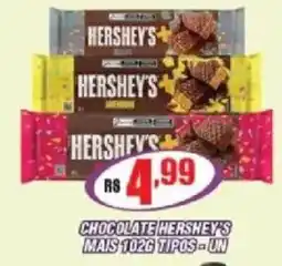 Violeta Supermercados chocolate hershey's mais 102g tipos - un oferta