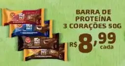 Bahamas Supermercados barra de proteína 3 corações oferta