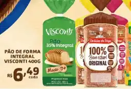 Bahamas Supermercados Pão de forma integral visconti oferta