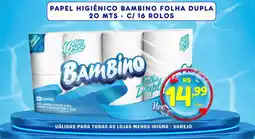 Serrano Supermercado Papel higiênico bambino folha dupla oferta