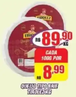 Violeta Supermercados Queijo tipo brie tirolez kg oferta