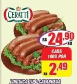 Violeta Supermercados linguica tipo calabresa oferta