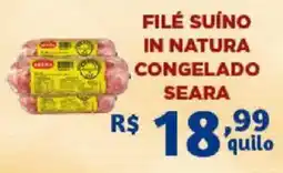 Bahamas Supermercados filé suíno in natura congelado seara oferta