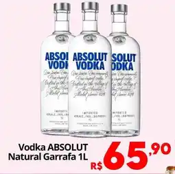 Althoff Supermercados Vodka absolut natural garrafa oferta