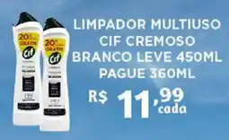 Bahamas Supermercados Limpador multiuso cif cremoso branco leve oferta