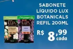 Bahamas Supermercados Sabonete líquido lux botanicals refil oferta