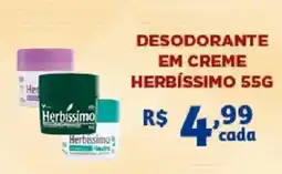Bahamas Supermercados Desodorante em creme herbíssimo oferta