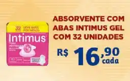 Bahamas Supermercados Absorvente com abas intimus gel oferta