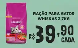 Bahamas Supermercados Ração para gatos whiskas oferta
