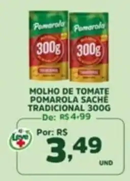 Araújo Supermercados molho de tomate pomarola sache tradicional oferta