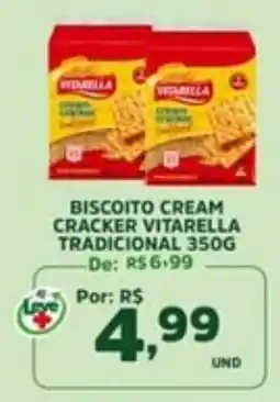 Araújo Supermercados Biscoito cream cracker vitarella tradicional oferta