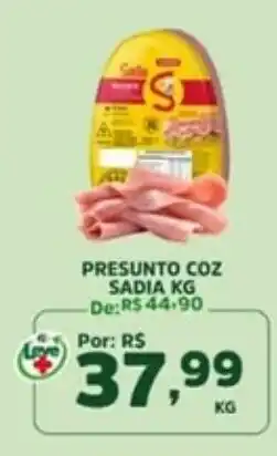 Araújo Supermercados Presunto coz sadia kg oferta
