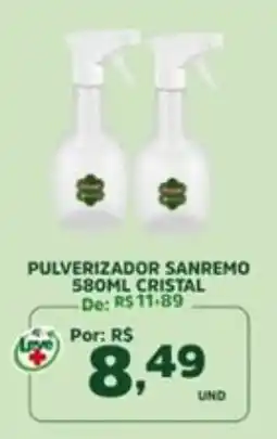 Araújo Supermercados Pulverizador sanremo cristal oferta