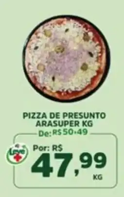 Araújo Supermercados Pizza de presunto arasuper kg oferta