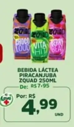 Araújo Supermercados Bebida Láctea Piracanjuba Zquad oferta