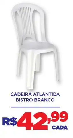 DB Supermercados cadeira atlantida bistro branco oferta
