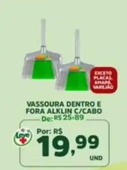 Araújo Supermercados Vassoura dentro e fora alklin c/cabo oferta
