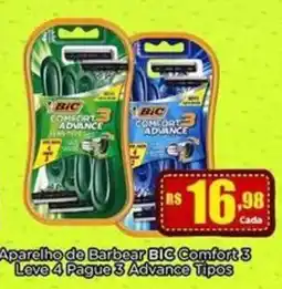 Rede Mais Supermercados Aparelho de Barbear Bic Comfort 3 oferta