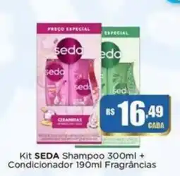 Rede Mais Supermercados Kit SEDA Shampoo + Condicionador oferta