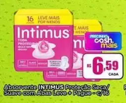 Rede Mais Supermercados Absorvente intimus proteção seca/ suave com abas oferta