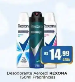 Rede Mais Supermercados Desodorante Aerosol Rexona 150ml Fragrâncias oferta