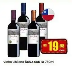 Rede Mais Supermercados Vinho Chileno Água Santa oferta