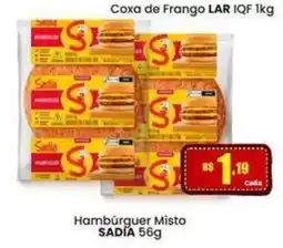 Rede Mais Supermercados Hambúrguer Misto Sadia oferta