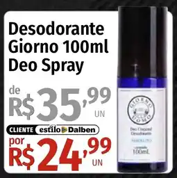 Supermercado Dalben Desodorante Giorno 100ml Deo Spray oferta