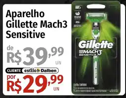 Supermercado Dalben Aparelho gillette mach3 sensitive oferta