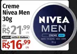Supermercado Dalben Creme nivea men oferta
