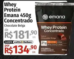 Supermercado Dalben Whey Protein Emana 450g Concentrado Chocolate Belga oferta