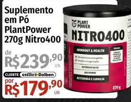 Supermercado Dalben Suplemento em Pó PlantPower Nitro400 oferta