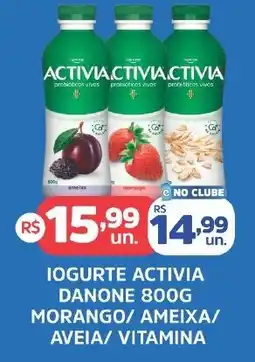 Supermercados Correia Iogurte activia danone 800g morango/ ameixa/ aveia/ vitamina oferta