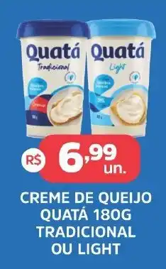 Supermercados Correia Creme de queijo quatá tradicional ou light oferta