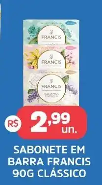 Supermercados Correia Sabonete em barra francis 90g clássico oferta