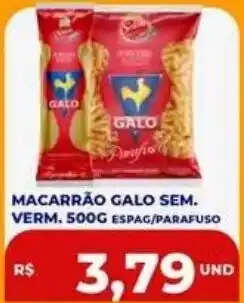 Supermercados Planalto Macarrão galos sem. vermelho oferta