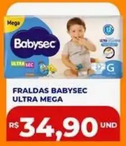 Supermercados Planalto Fraldas babysec ultra mega oferta