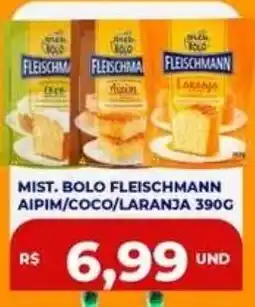 Supermercados Planalto Mist. bole fleischmann aipim/coco/laranja oferta