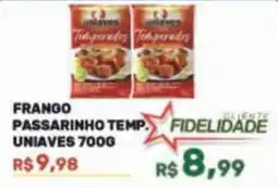 Calvi Supermercados frango passarinho temp. uniares oferta