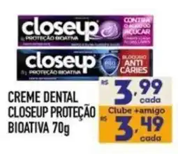 Supermercados Avenida Creme dental closeup proteção bioativa oferta