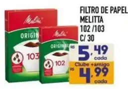 Supermercados Avenida Filtro de papel melitta 102/103 oferta