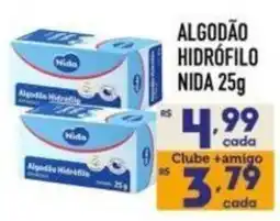 Supermercados Avenida algodão hidrófilo nida oferta